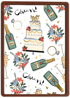 Love Story Cheers cake