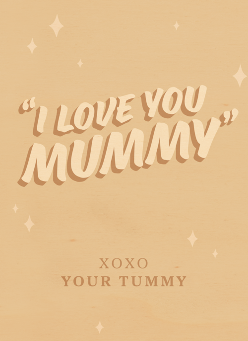 Houten Kaart Moederdag Zwangerschap Felicitatie | Houten Kaart Hallmark | Moederdag Zwangerschap Felicitatie | I Love You Mummy Xoxo