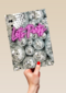 Verjaardagskaart discobollen lets party neon