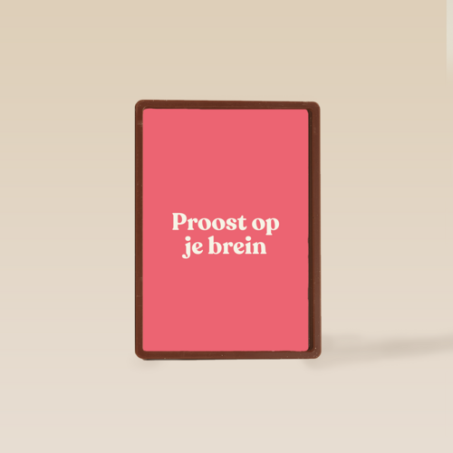 Geslaagd kaart Proost op je brein
