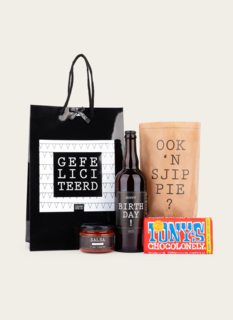 Tony Chocolonely Gefeliciteerd Borrelcadeau in Geschenktas