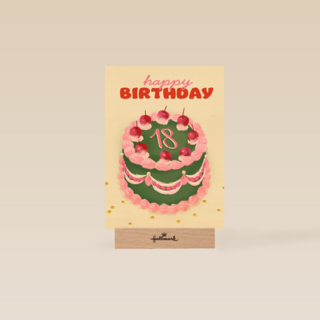 happy birthday cake with 18