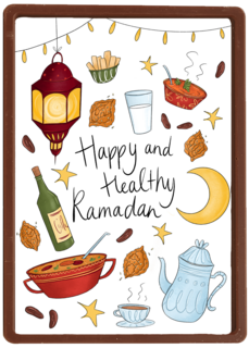 eid mubarak kaart happy and healthy ramadan