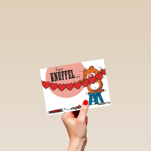 funny mail een knuffel