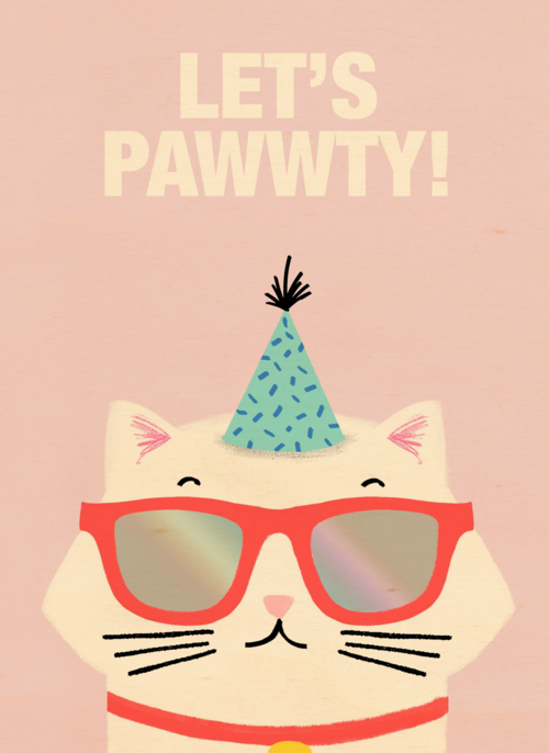 Houten Kaart Verjaardagsfeest Kinderfeest Feest | Uitnodiging Verjaardagsfeest Lets Pawwty