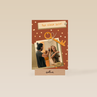 verhuisd fotokaart een nieuw huis