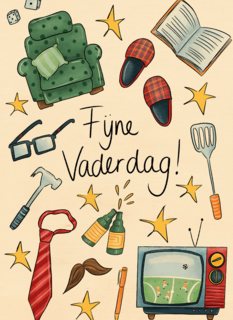 Vaderdagkaart fijne vaderdag Matia Studio