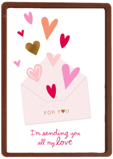 Valentijnskaart Romantisch hartjes for you