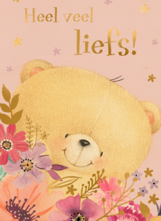 moederdag kaart klassiek forever friends heel veel liefs