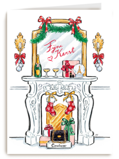 Fijne kerst op spiegel met lippenstift