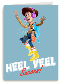 Toy Story kaart met Woody Heel veel succes