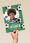 Fotokaart voetbal verjaardag