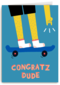 Verjaardagskaart skateboarder