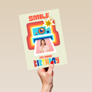 Smile its your birthday instant camera