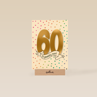 verjaardagskaart 60 en zo geweldig mooi