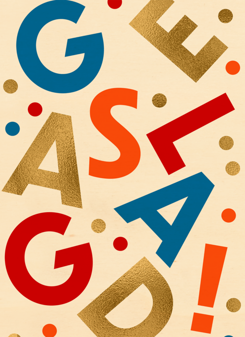 Houten Kaart Diploma | Houten Kaart Hallmark | Diploma | Geslaagd Kleurrijk Modern