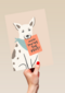 Moederdagkaart hond met mom you are the best