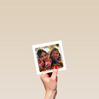 fotokaart enkel vierkant witte rand