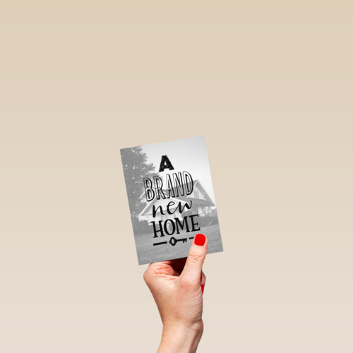 nieuwe woning fotokaart a brand new home