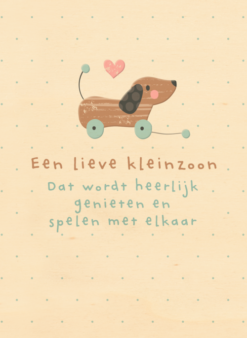 Houten Kaart Zwangerschap Felicitatie | Houten Kaart Hallmark | Zwangerschap Felicitatie | Zwanger Kleinkind Een Lieve Kleinzoon