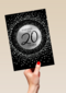 Verjaardagskaart leeftijden Cheers to 20 years