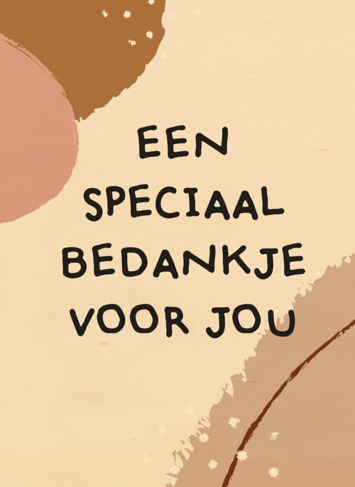 Houten Kaart | Bedanktkaart Een Speciaal Bedankje Voor Jou