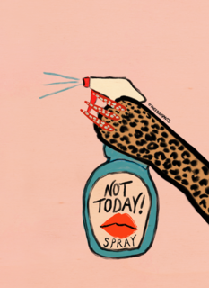 Not today spray Bouffants and Broken Hearts