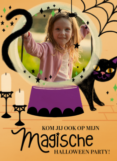 Magische Halloween uitnodiging