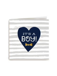 its a boy op een hart