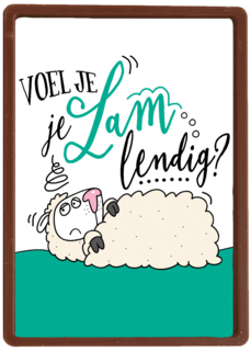 beterschapskaart schaap voel je je lamlendig