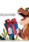 Gefeliciteerdkaart dino trex Folio