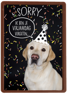 sorry ik ben je verjaardag vergeten