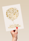 Gouden ballon met Gelukkige verjaardag