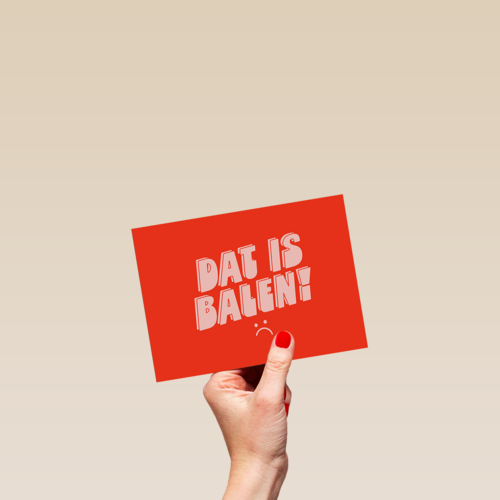 Geslaagd Dat is balen