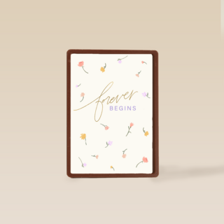 forever begins on your wedding day with flowers