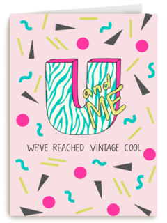 Verjaardagskaart weve reached vintage cool