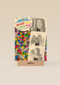 fotokaart jarige gekleurde confetti