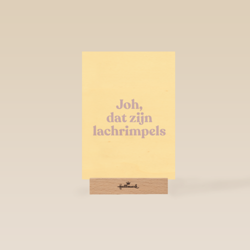 verjaardag kaart lachrimpels