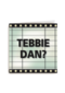 letterbord kaart met de tekst tebbie dan