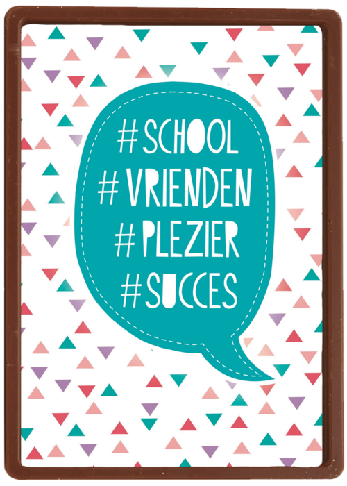 Chocolade Kaart Back To School | Hallmark | Chocolade Kaart Hallmark | Back To School | Back To School School Vrienden Plezier Succes