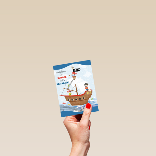 piratenschip veel plezier op school