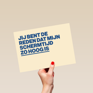 &C jij bent de reden dat mijn schermtijd zo hoog is