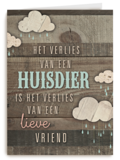 condoleance huisdier het verlies van een vriend