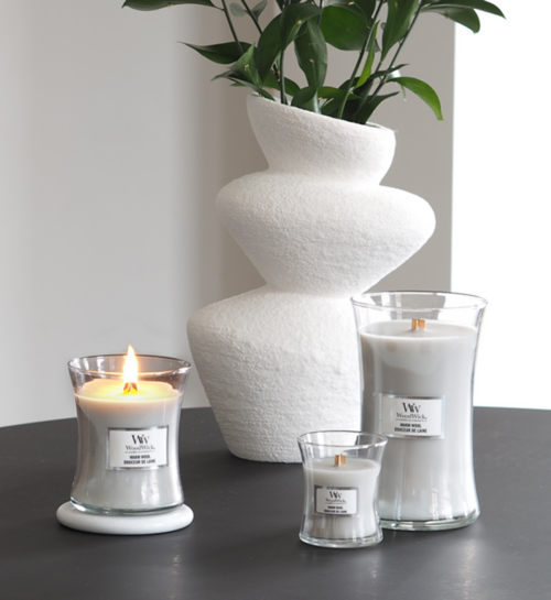Woodwick Geurkaars Medium Warm Wool