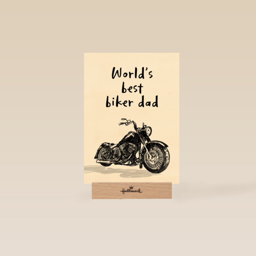 vaderdag kaart motorfiets