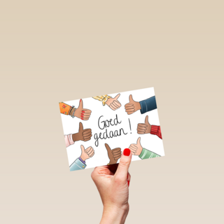 compliment kaart goed gedaan matia studio