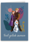 Frozen kaart veel geluk samen