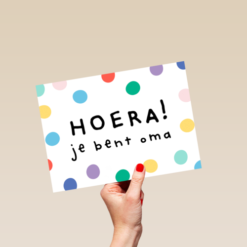 geboorte kleinkind hoera je bent oma
