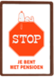 pensioen kaart snoopy stop