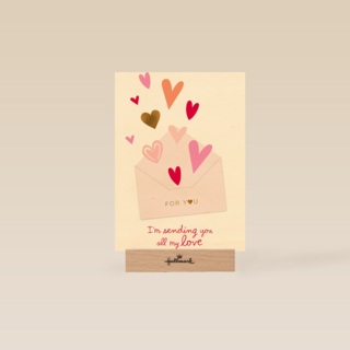 Valentijnskaart Romantisch hartjes for you